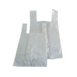 HDPE bela nosilna vrečka V BLOKU 260 × 140 × 540 mm, 5 kg, 100/1, 1000/1