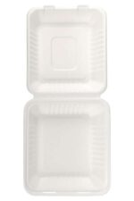 Menu box iz sladkornega trsa 1-delni, 25 kos