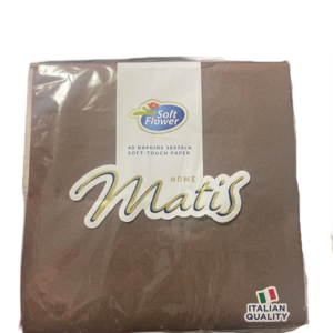 Serviete 38 x 38 cm, rjave, 40 kosov