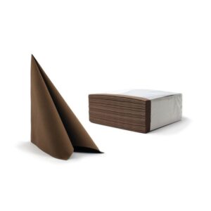 AIRLAID serviete 40 x 40 cm rjave, 50 kosov