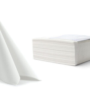 AIRLAID serviete 40 x 40 cm bele, 50 kosov