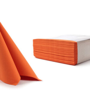 AIRLAID serviete 40 x 40 cm oranžna, 50 kosov