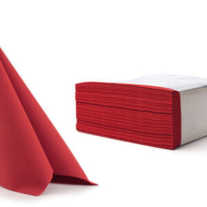 AIRLAID serviete 40 x 40 cm rdeče, 50 kosov