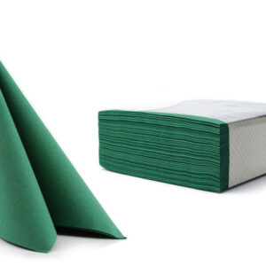 AIRLAID serviete 40 x 40 cm temno zelene, 50 kosov