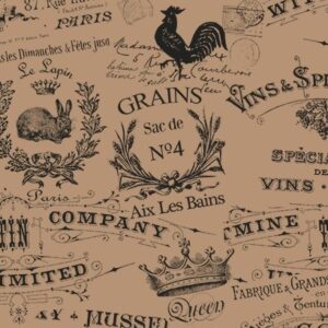 Zavijalni listi CARTINE VINTAGE maščoboodporni 32 x40 cm, 500 kos v zavitku