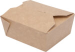 Kartonska embalaža LUNCH BOX rjav - M, 50 kos