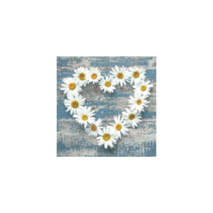 Serviete 33 x 33 cm MARJETICE V SRČKU, 20 kosov,zav