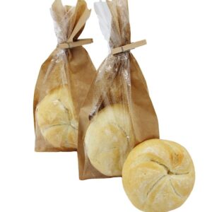 Papirnate vrečke z ravnim dnom in oknom vel 1, 100 kos v zavoju