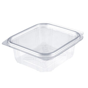 R-Pet posodica KVADRAT 500 ml 50/1, 1 zavitek