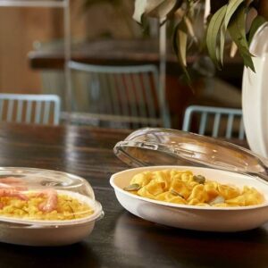 Skleda sladkorni trs oval 24x17x4 cm, 50 kos