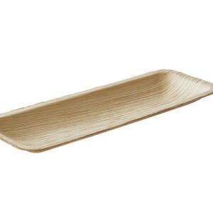 Pravokrožni krožnik iz palmovih listov