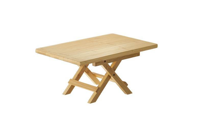 S0133 Stojna mizica s križnimi nogami BAMBUS 40 x 24 cm v:18cm, 1 kos