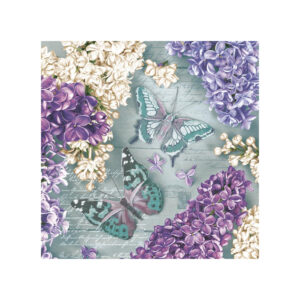 Serviete 33 x 33 cm HORTENZIJA Z METULJEM, 20 kosov