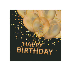 Serviete 33 x 33 cm HAPPY BIRTHDAY, 20 kosov