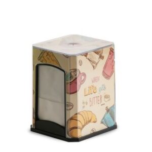 Podajalnik GROOVY za serviete 17x17cm, 1 kos