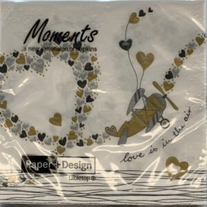 Serviete 33 x 33 cm Love is in the air, 20 kosov