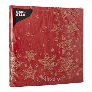 Serviete praznične 40 x 40 cm CHRISTMAS SHINE bordo, 20 kosov