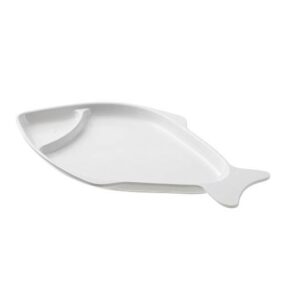 Ribji krožnik iz belga melamina 38 x 22 x 3 cm , 1 kos