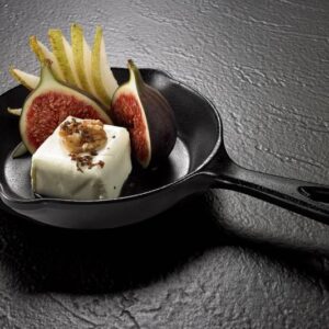 Finger food posoda ponvica iz melamina, črna fi 15 x 3,5 cm, 1 kos