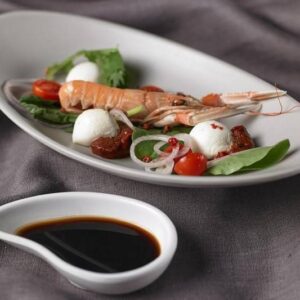 Servirni krožnik- skleda oval iz melamina fi 25 cm x 13,6 x 4,3 cm, 1 kos