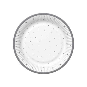 Papirnati krožniki PIKICE fi 23 cm, 8 kosov