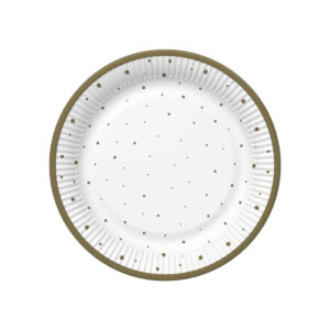 Papirnati krožniki PIKICE fi 23 cm, 8 kosov