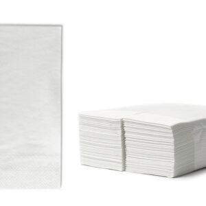 Serviete 1/8 33x33 cm, 2-slojne, bele, 80 kosov
