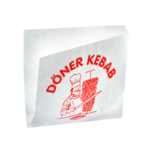 Papirnate vrečke za kebab bele 16x16 cm, zav