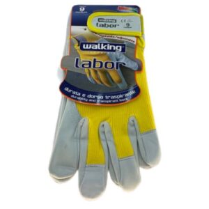 Zaščitne usnjene rokavice z blagom vel. 9, par