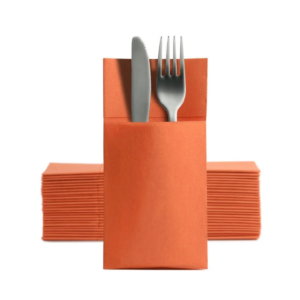 Serviete za pribor SOFT POINT 39x38 cm, oranžne, 50 kosov