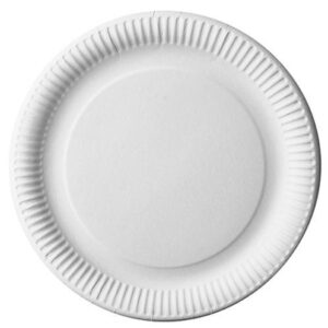 Papirnati krožnik bel fi 23 cm, 50 kos v zavitku