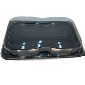 Črni pladenj s pokrovom 300 x 460 x 70 mm, 25 kos