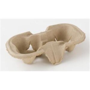 Podstavek iz kartona to go za 2 ločka fi 90 mm, 50 kosov