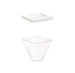 Fingerfood posodica PRESTIGE s pokrovom, 50 kosov