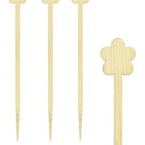 Nabodala iz bambusa "Rožica" 9cm, 200 kos v zavitku