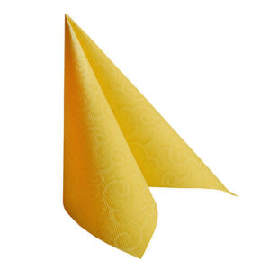 Serviete 40 x 40 cm ROYAL CASALI rumena, 50 kosov