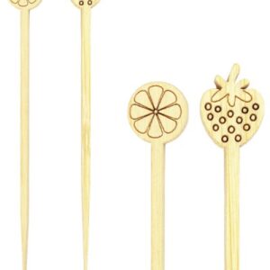 Nabodala iz bambusa "Sadje" 9cm, 200 kos v zavitku