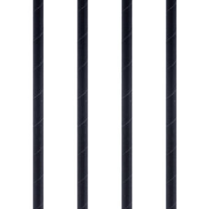 Slamice iz papirja črne, 25 cm fi 8 mm, 500 kosov