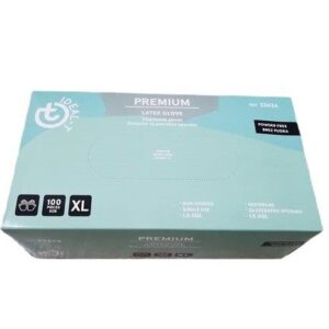 Latex rokavice PREMIUM bele napudrane XL , 100 kos v zavitku