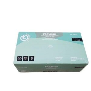 Latex rokavice PREMIUM bele napudrane S , 100 kos v zavitku