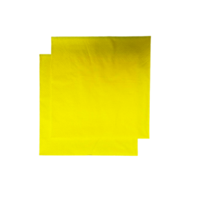 Serviete 25 x 25 cm, rumene, 100 kosov