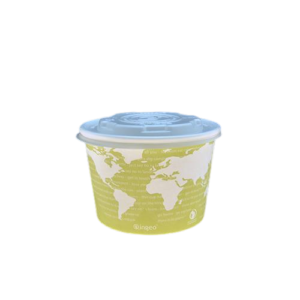 WORLD bio skodelica za juho zelena 470 ml, 25 kos