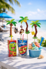 Dekorativne palme z opico, 100 kos v zavitku