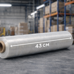 Pre stretch folija 430mm/600 m 8 my s tulcem, rola
