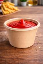 Posodica za omako iz sladkornega trsa 120 ml, 100 kos v zavitku