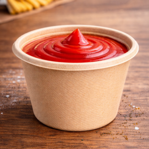 Posodica za omako iz sladkornega trsa 120 ml, 100 kos v zavitku