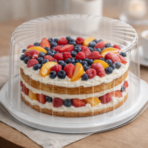 Posoda za torto + pokrov, 1 kos