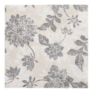 Serviete royal 40x40/50 antracit Flowers, 50 kosov, zavoj