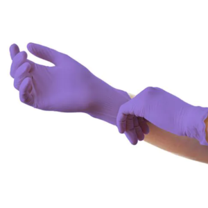 Rokavice Medi-Inn Classic purple NITRIL nepudrane S, 100 kosov v škatlici, zavoj