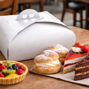 ŠKATLE Z ROČAJEM 29X29 TORTA, 1 kos